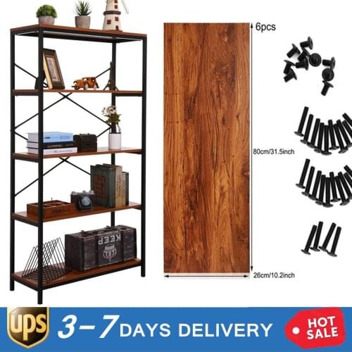 5-tier Wooden Bookcase Bookshelf Storage Organizer Display Home Decor Rack Furniture Boekenkast