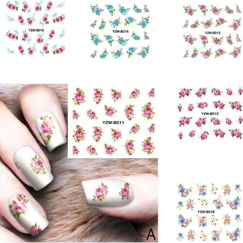 3D Designs Nail Applique Patterned Nail Back Glue Sticker Nail Art Role Ofing Is Tasted Transfer Decals Tattoos Sliders Manicure