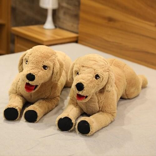 75cm Simulation Labrador Retriever Plush Toys Creative and Realistic Animal Puppy Doll Plush Plush Toys Childrens Birthday Gift