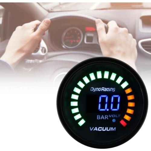 80% Hot Sales!! Digital Meter 2-Inch 52mm LED Digital Anti-rust Mini Digital LED Car Vacuum Gauge for All 12V Cars