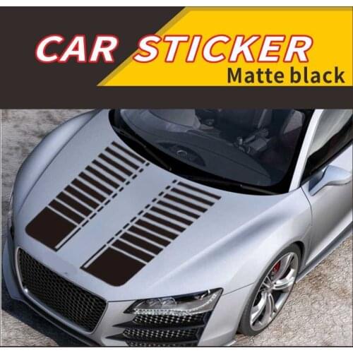 Car Modified Decals Hood Scoop Stripe Car Styling Matte Graphic Vinyl Scratch Stickers