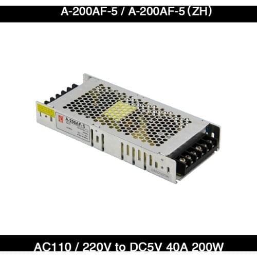 Free shipping AC 110V / 220V to 5V 40A 200W Chuanglian Power Supply A-200AF-5 / A-200AF-5(ZH) for LED Display Screen