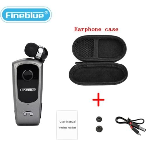 Fineblue F920 Wireless Retractable Portable Mini Bluetooth Headset Calls Remind Vibration Wear Clip Sports Running Earphone
