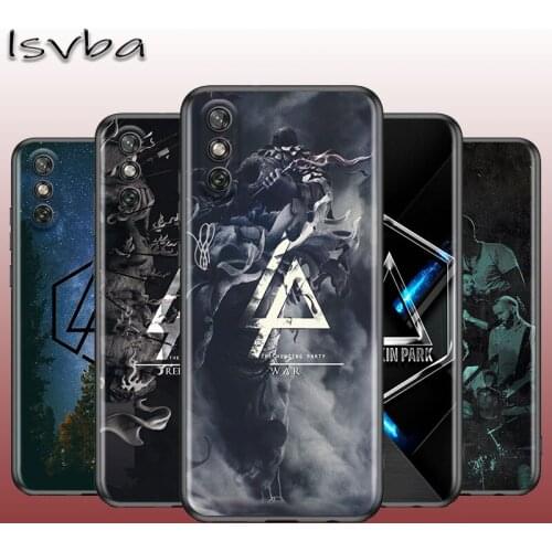 BAND P-paRk LinGkinG for Huawei Y9A Y9 Y9S Y8S Y8P Y7P Y7 Y6S Y6 Y5P Y5 Prime Pro Lite Black Phone Case