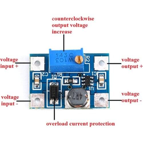 DC-DC SX1308 Step Up Adjustable Power Supply Module Large Current Step-Up Boost Converter for Electronic DIY Kit B628 SOT23