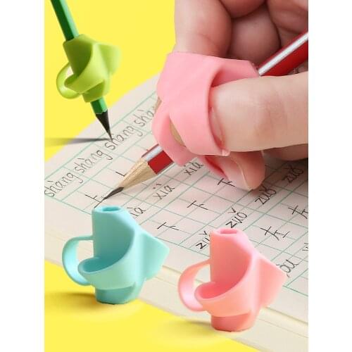 Pen holder sleeve childrens pen holding appliance primary school beginners learn to write with pen magic tool pencil pen holder