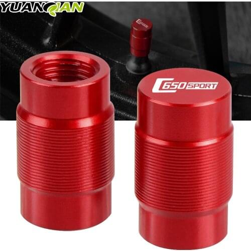 FOR BMW C650SPORT 2015 2016 2017 C600 C650 SPORT Motorcycle Aluminum Accessorie Wheel Tire Valve Stem Caps CNC Airtight Covers