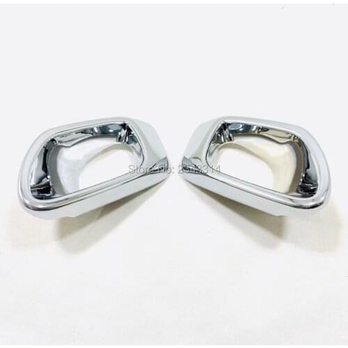 For Ford Territory 2020 Front Rear Fog Light Lamp Frame Panel Cover Foglight Trims ABS Chrome Car Accessories