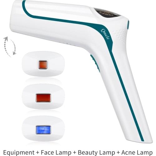 Qmele 3IN1 IPL Hair Removal Epilator a Laser Permanent Ice Cool Hair Removal Machine Electric Body Depilador 500000 Flashes