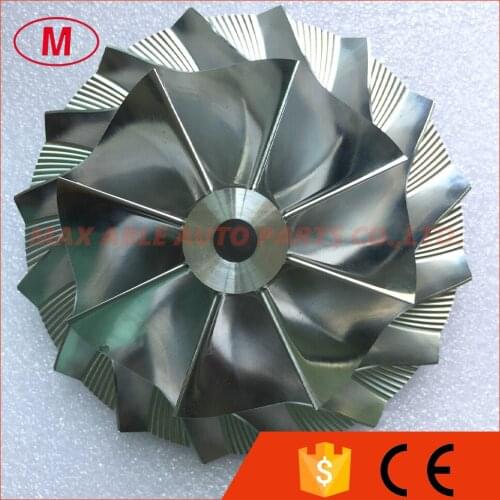 HX82 4048020 Upgrade 97.50/152.04mm 8+8 blades Forward Turbo Billet Compressor wheel/Aluminum 2618/Milling compressor wheel
