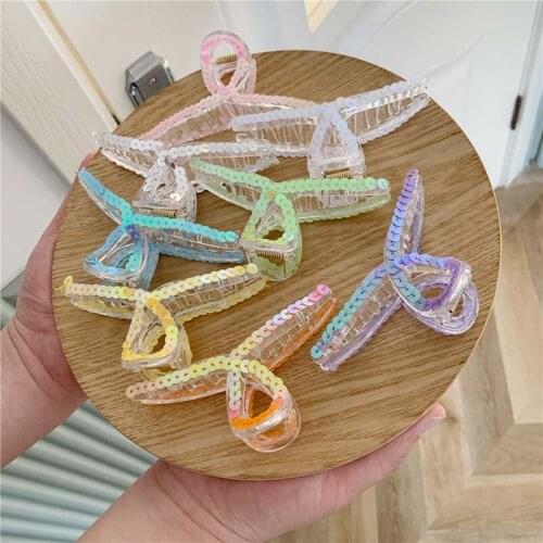 High Quality Geometric Acetate Hair Claws Cross Transparent Hair Crab Claws Girls Make UP Washing Tool Accessories Decoration