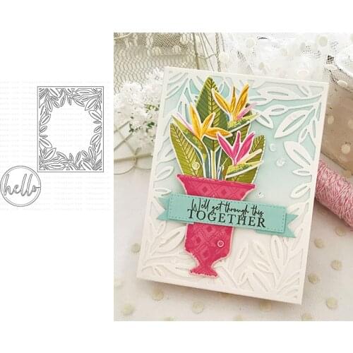 Leaves 2021 Arrival New Metal Cutting Dies Scrapbook Diary Decoration Stencil Embossing Template DIY Greeting Card Handmade