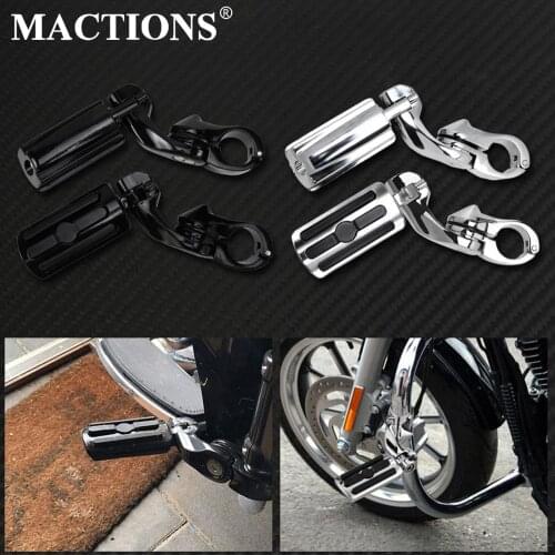Motorcycle Highway Footpegs Pedals Engine Guard Footrest Kits For Harley Sportster Touring Electra Glide Road King Street Glide