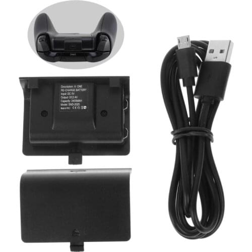 CPDD New NI-MH 2400MAHCharger Kit Rechargeable Battery Pack + USB Cable for xbox one