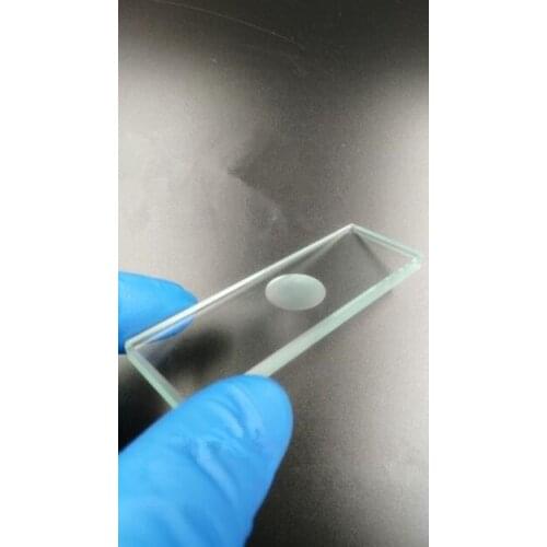 Single Circular Concave Cavity Microscope Slides 5MM 3MM Thickness Optical Glass Polished Frosted Well Surface Optional