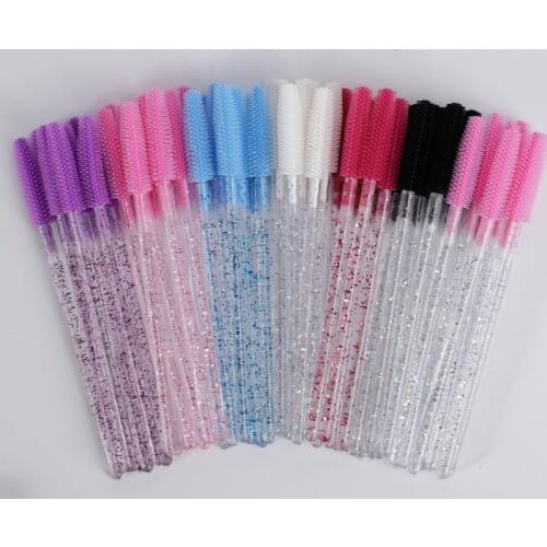 Disposable Silicone Gel Eyelash Brush Comb Eye Lashes Mascara Applicator Wands Makeup Professional Makeup Beauty Tool For Women