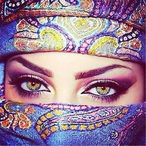 Portrait Woman DIY Cross Stitch Embroidery 11CT Kits Needlework Craft Set Printed Canvas Cotton Thread Home Wholesale