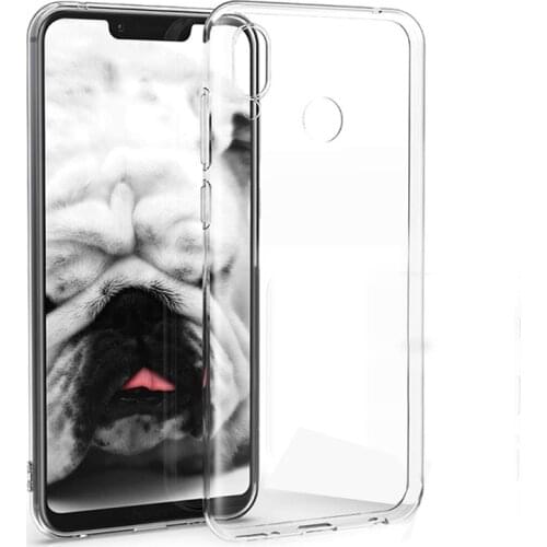 Transparent Phone Cases for Huawei Honor Play 6.3" Soft TPU Silicone Cover Slim Thin Protective Clear Bag For Huawei HonorPlay