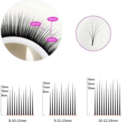 Easy Fan Volume Lashes Auto Bloom Eyelash Extension Faux Mink Individual Eyelashes Thick Natural Camellia False Eyelashes