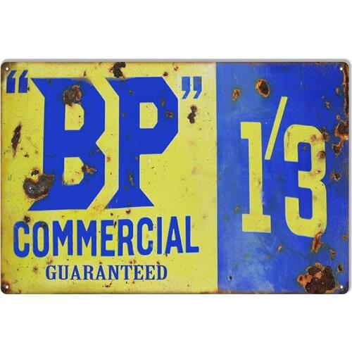 Aged Looking BP Commercial Oil Motor Oil CAR Motor Oil stickers decals# 027043