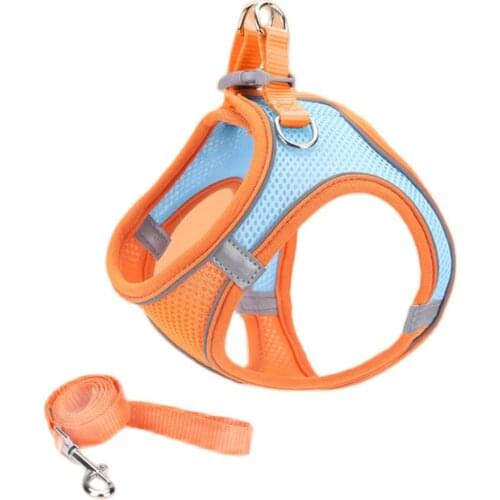 Pet Vest-style Cat Traction Rope Adjustable Dog Rope Corset Vest with Safety Traction Rope Walking Cat and Dog Rope Pet Supplies