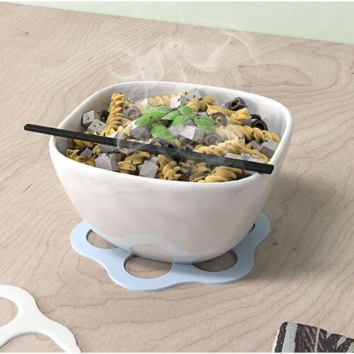 Heat Insulation Pad Hollow Silicone Non-slip Dinning Table Cushion Pot Holder Kitchen Tools Environmental Friendly Practical