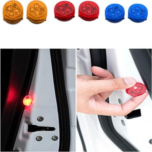 Universal 2x3LEDs Super Bright Car Door Opening Warning Light Waterproof Wireless Safeguard Lamp Anti-Collid Strobe Lamp