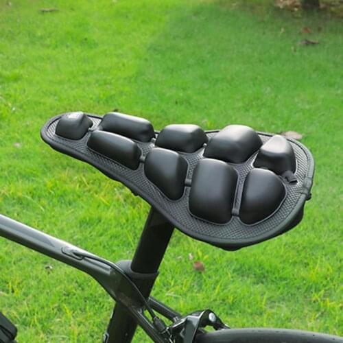 Bicycle Saddle Anti Slip Shock Absorbing Cool Seat Bike Supplies Inflatable Exercise MTB Road Bike Seat Pad for Outdoor Cycling