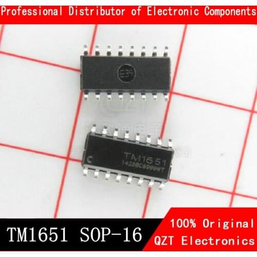 10pcs Original authentic TM1651 SOP16 4X7 segment 7Key LED digital tube panel driver IC