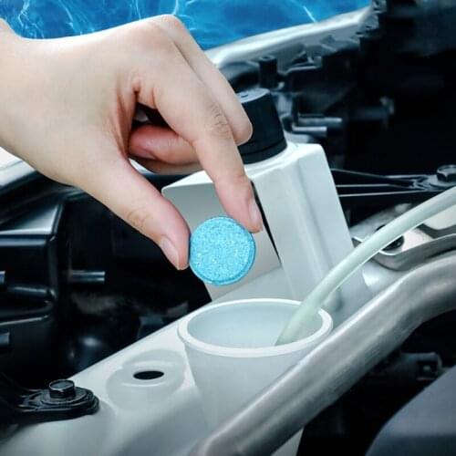 100Pcs Car Window Cleaning Effervescent Tablet Windshield Glass Cleaner Accessories For Audi A3 8P A4 B6 B8 A1 A2 A6 Q2 Q3 Q5 Q7