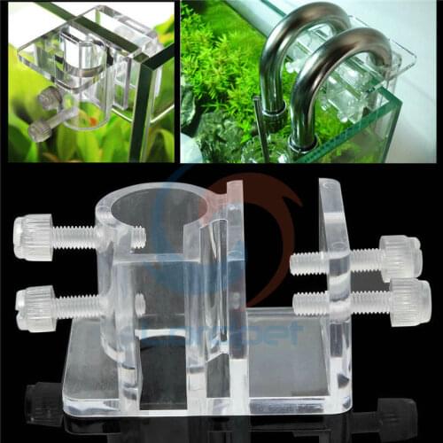 Acrylic Water Accessory Hose Aquarium Tube Pecera Support Fixing Clip Clamp 25mm