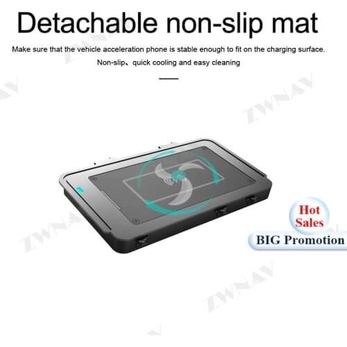 QI Car Wireless Charger Quick Charge For Volkswagen VW T-Roc Teramont Passat Phideon 2017-2019 car Infrared Sensor Phone Holder