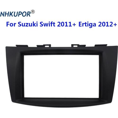 Car Radio Refit Installation Trim Fascia For Suzuki Swift 2011+ Ertiga 2012+ Stereo Trim Adapter Frame Kit Center Console Holder