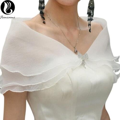 White Bolero Jackets For Evening Dresses Summer Short Lace Bolero Wedding Lace Cloak Coprispalle Maniche Lunghe Donna BV306