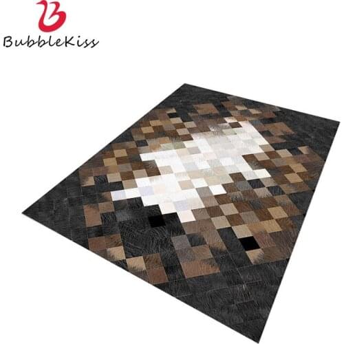 Bubble Kiss Brown Carpet Light Luxury Geometry Art Polyester Rugs Living Room Modern Carpet Home Bedroom Decor Non-Slip Area Rug