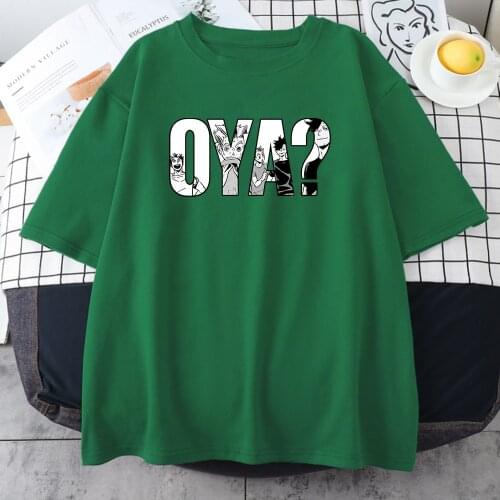 Haikyuu Oya Funny Anime Womens T Shirt 2021 Creativity T-Shirt Summer Fashion White Tees Harajuku New O-Neck Women Pink Tops