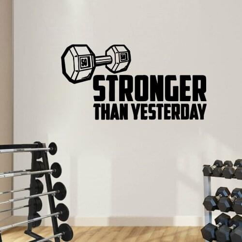 Creative GYM Wall Stickers Modern Fashion Wall Sticker For Kids Rooms Decoration Wall Art Decal