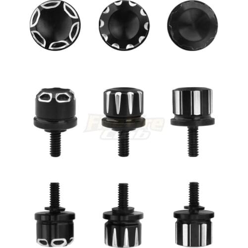Motorcycle Seat Bolt Tab Screw Mount Knob Cover For Harley XL Dyna Softail Touring Models 96-Later Universal Parts