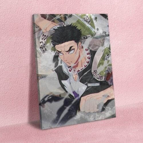 Prints Modular Pictures Wall Art Poster Gyomei Himejima Kimetsu No Yaiba Nordic Style Canvas Painting For Living Room Home Decor