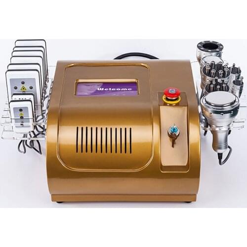 Portable 40k Cavitation 8 in 1 Machine Body Shaping Massage Weight Loss Lipo Board Vacuum Cold Hammer Device
