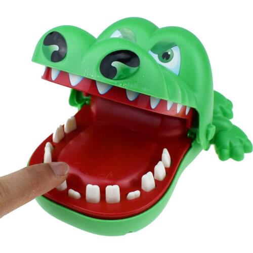 L size Biting Crocodile Dentist Lucky Monster Joke gadgets party Travel game for kids Children adult Family Halloween toy game