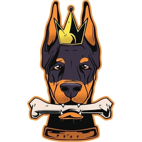 Doberman Dog Cover Scratches Waterproof Car Sticker Truck Decal Bumper Window PVC Fashion Fine Decoration for Vehicle VAN SUV