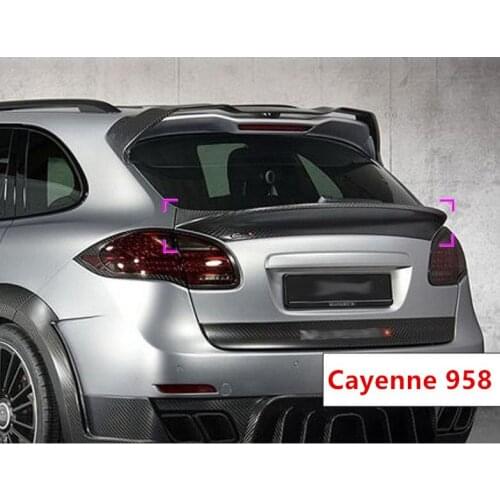 REAL CARBON FIBER REAR WING TRUNK LIP ROOF SPOILER FOR Porsche Cayenne 958 2011 2012 2013 2014 YEAR