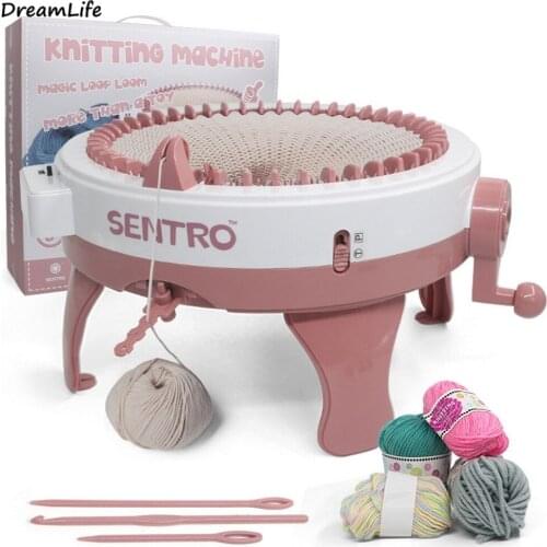 48 Needle Hand Wool Knitting Machine Cylinder Wool Loom Hand Knitted Scarf Sweater Hat Socks Adults Children Lazy Artifact