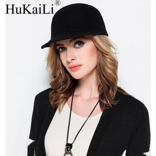 Spring girl hat Equestrian cap casual women hat equestrian cap, baseball cap grey black wool hat