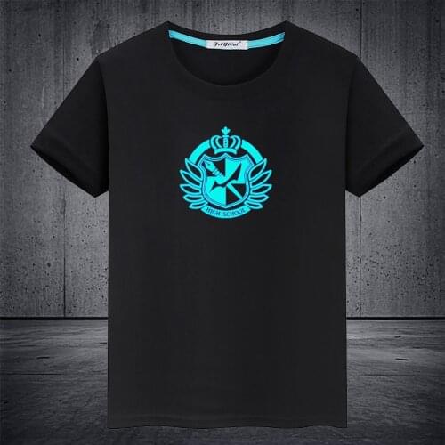 2020 Hot Anime Danganronpa Monokuma Luminous T-shirt Casual Unisex Tops Vest Tees Short sleeve Men T-shirt Kids T Shirt
