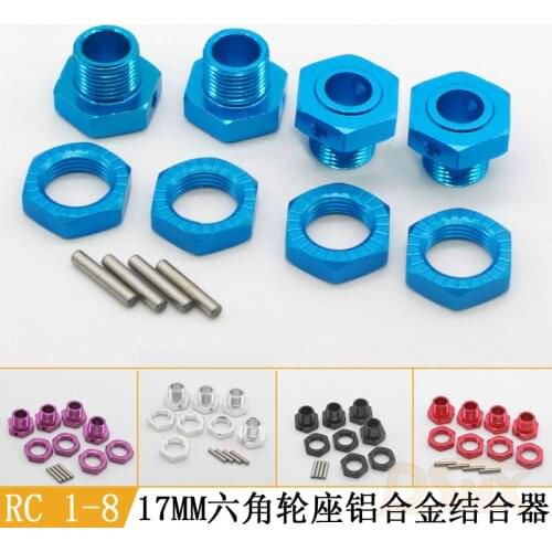 80122 RC Car 1:8 HSP 17mm Wheel Rim Hex Mount Hub Cove &Pin 81011 81212 4PCS
