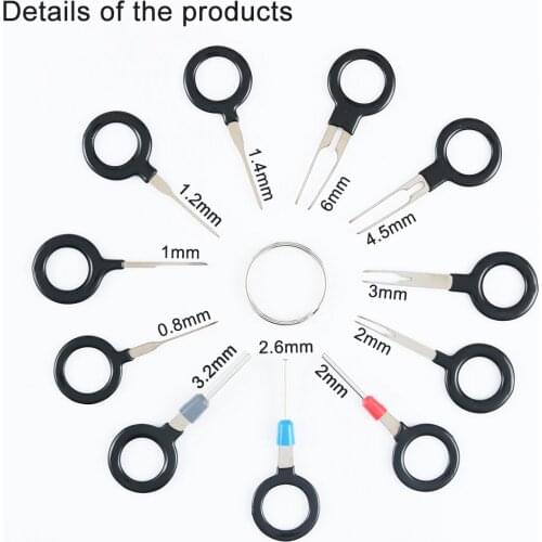 Promotion is on!11pcs Auto Car Plug Wire Harness Terminal Extraction Removel Tool Sets Car Plug Terminal Extraction Repair Tool