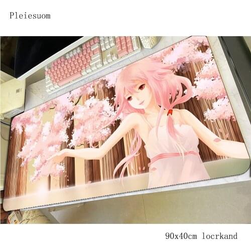 Guilty Crown mousepad cute gaming mouse pad 90x40cm pc computer gamer accessories mat wrist rest laptop desk protector pads