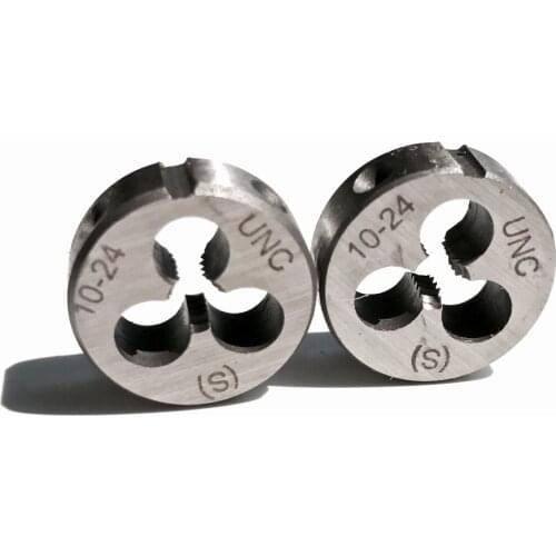 Free shipping of 2PCS Alloy steel made UNC UNF 10-24/40 right hand manual Die Threading Tools Lathe Model Engineer Thread Maker